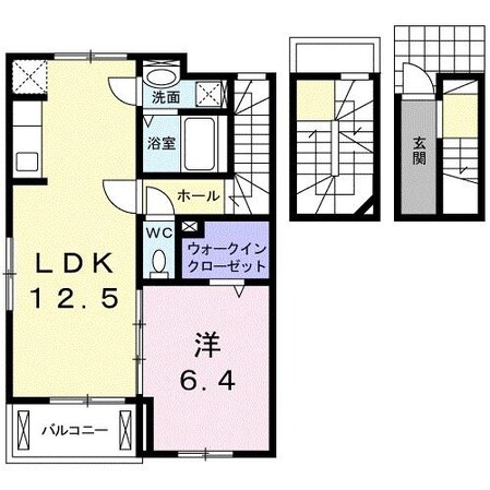 アルエットA/B（高崎市下之城町）の物件間取画像